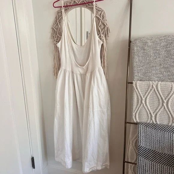 Free People Dylan Mixed-Media Bohemian Low-Back Dress - Picture 6 of 6